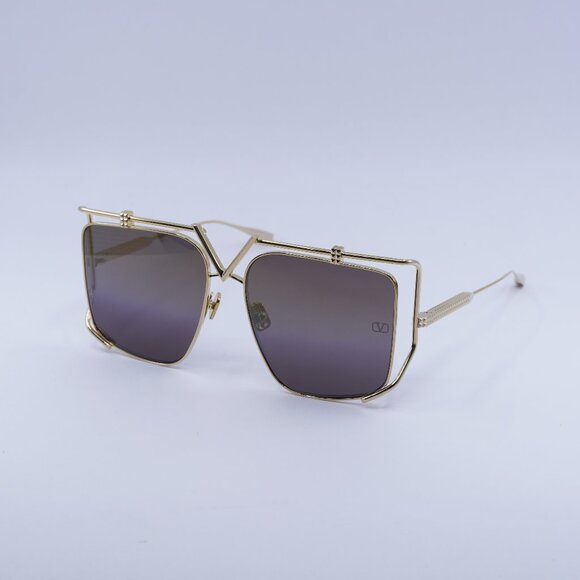 🕶️ New Valentino V-LIGHT VLS-116B Sunglasses - Light Gold Frame